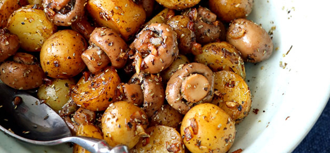 Жареный картофель с грибами