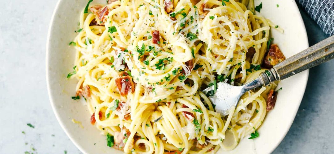 Макароны с яйцом