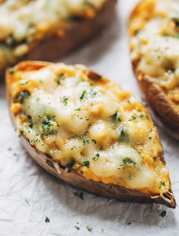 Фаршированный картофель с  сыром