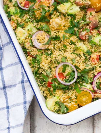 Овощной салат с кускусом