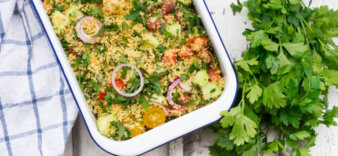 Овощной салат с кускусом